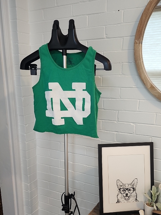 Champion Tops - Notre Dame Crop Tank, Womens Xs